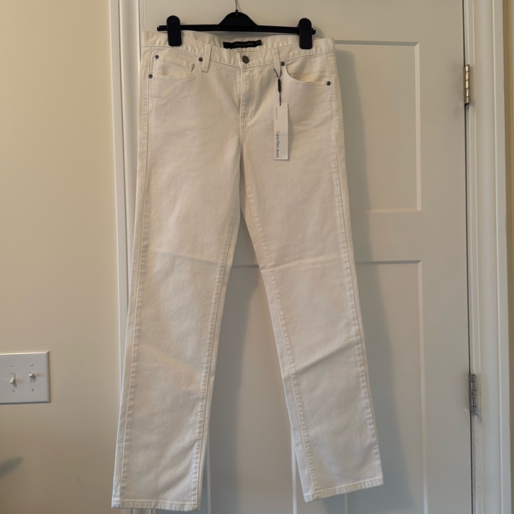 Calvin Klein Jeans White Skinny size 31/12 NWT